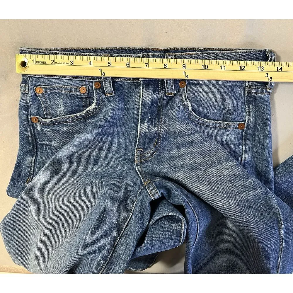 Womens MADEWELL The Slim Boyjean Stretch Denim Jeans 23 Med Wash‎ - Picture 3 of 10